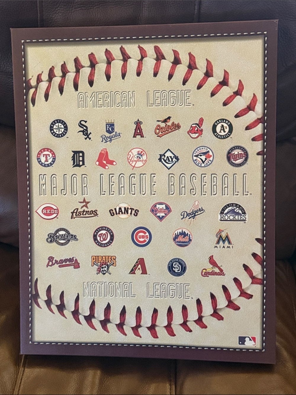 Major League Baseball Team Logos Framed Wall Art